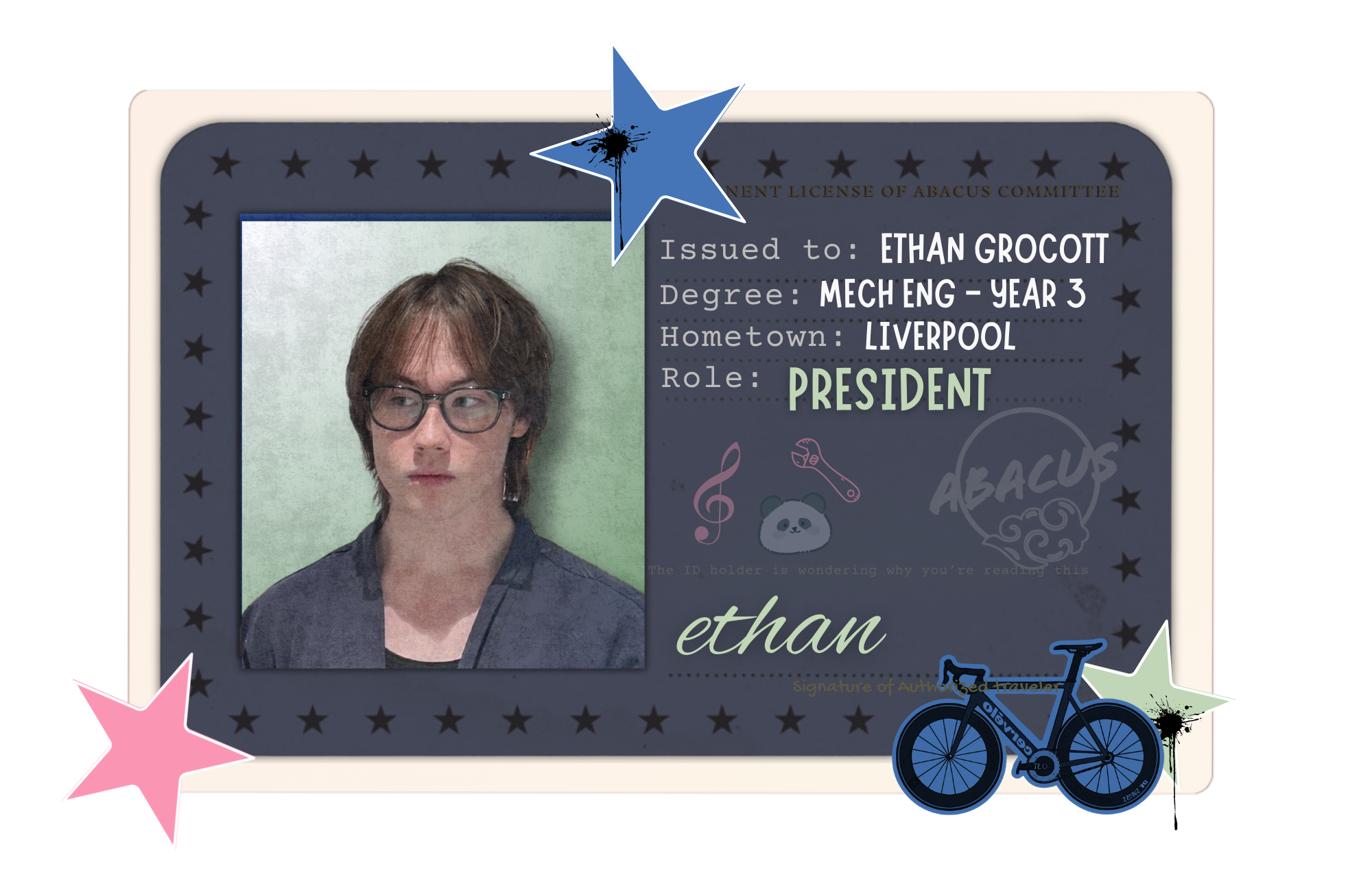 Ethan ID card