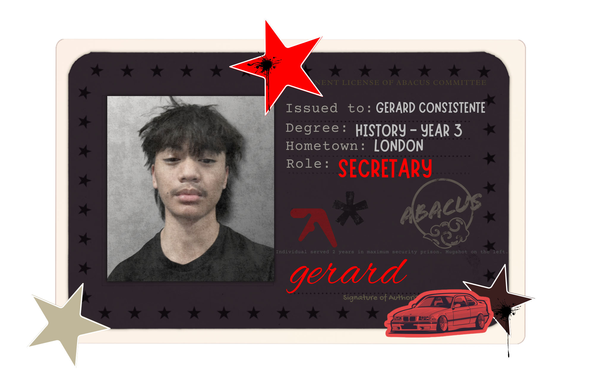 Gerard ID card